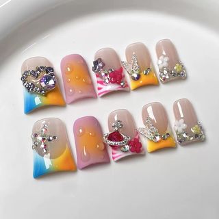 OhMy Nail Korea 100% handmade gel press-on nails faux ongles OMNKM001-M