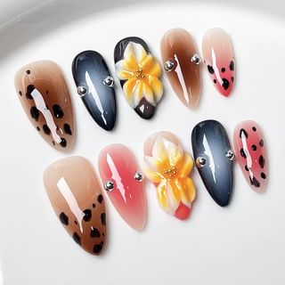 OhMy Nail Korea 100% handmade gel press-on nails faux ongles OMNKM007-M