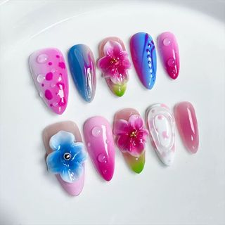 OhMy Nail Korea 100% handmade gel press-on nails faux ongles OMNKM011-M