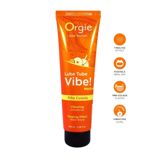 წყლის საფუძველზე შექმნილი ლუბრიკანტი Lube Tube Vibe! Pina Colada 100 მლ
