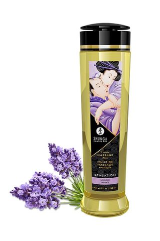 მასაჟის ზეთი ლავანდის არომატით Shunga Sensation 240 მლ