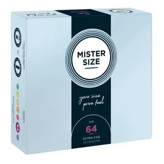 Prezerwatywy Lateksowe Mister Size Duże 64 mm, 36 szt