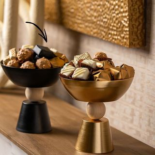 Support haut à boule Noir