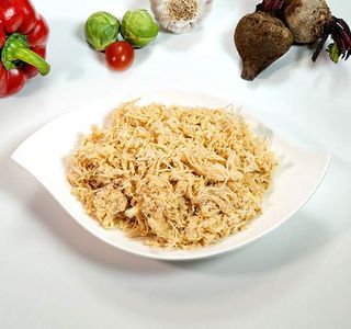 Pollo desmenuzado (bandeja de 400g) 1 ud