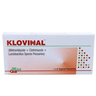 Klovinal Vaginal Pessaries, 6 Pieces