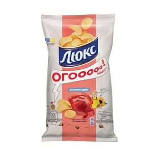 Чипси 170 г Люкс зі смаком краба м/уп