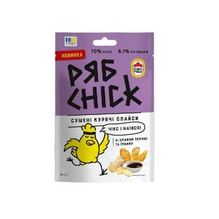 Слайси 30 г РЯБСHICK з філе курячого сушені зі смаком Теріякі імбир м/уп