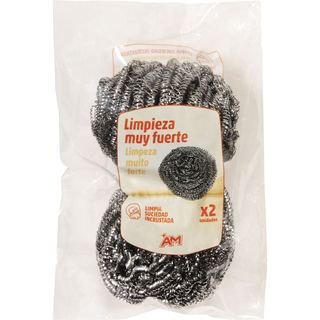 Estropajo Acero Inoxidable, Paquete 2 Unidades