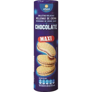 Galleta Rellena Chocolate Maxi, Paquete 500 g