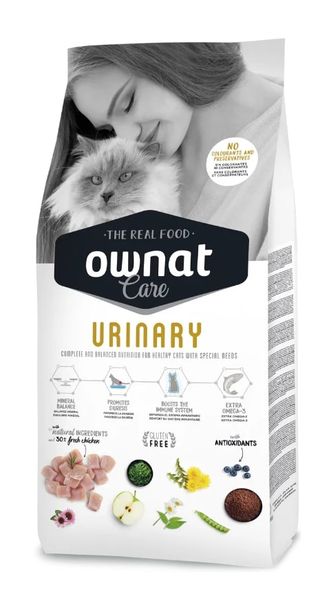 OWNAT Aliment Sec pour Chat CARE URINARY (CAT) 3KG