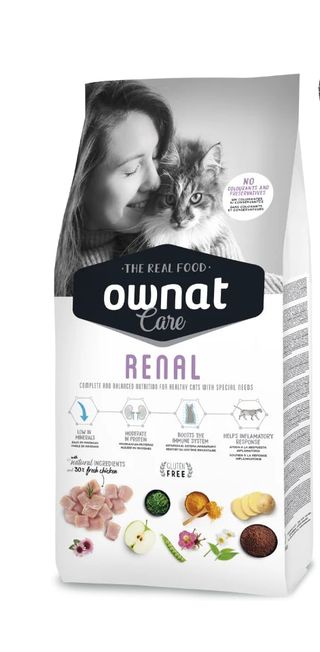 OWNAT Aliment Sec pour Chat CARE RENAL (CAT) 3KG