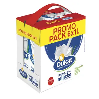 MLIJEKO TRAJNO 2,8% 6Ă1L-PAK.BOCA