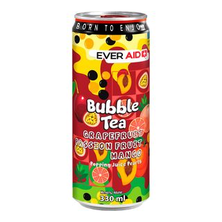 Напій безалкогольний Ever Aid Bubble Tea Grapefruit Passion Fruit Mango 0.33л