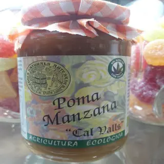 Mermelada Eco Manzana Sin Azucar Cal Valls.370 Ml.