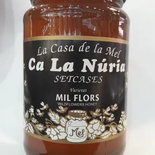 Miel Artesanal  Mil Flores. Ca La Nuria. Frasco 500 Gr.