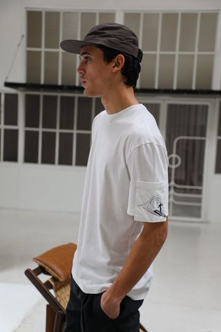 Trendy Pocket T-Shirt Detail White XL