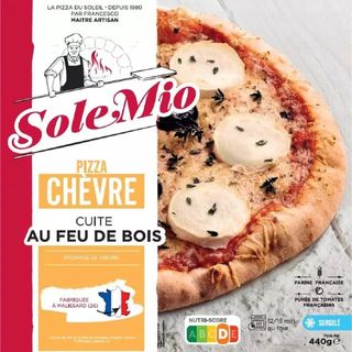Pizza à la bûche de chèvre cuite au feu du bois 440g - SOLE MIO