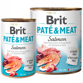 Brit Սաղմոնի մսով պաշտետ / Brit Pate & Meat Salmon 400g