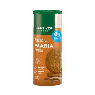 Galletas Integrales Maria 0% Santiveri 190 Gr.