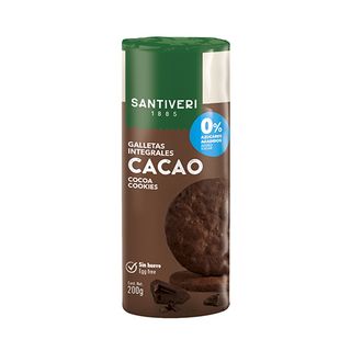 Galletas Integrales Cacao 0% Santiveri 200 Gr.