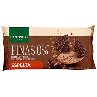 Galletas Finas Espelta 0% Choco Negro Santiveri 90 Gr.