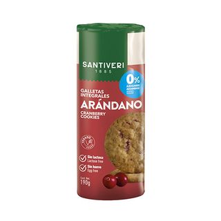 Galletas Integrales Arandano 0% Santiveri 190 Gr.