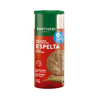 Galletas Integrales Espelta 0% Santiveri 180 Gr.