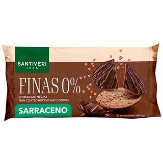 Galletas Finas Trigo Sarraceno 0% Choco Negro Santiveri 90 Gr.