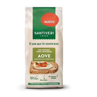 Pan Tostado 100% Integral Aove Santiveri 200 Gr.