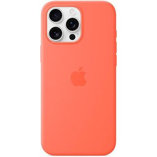 Capa Silicone Apple com MagSafe para iPhone 16 Pro Max - Tangerin
