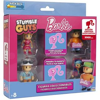 Figura Stumble Guys vs Barbie - Pack Deluxe 6 Figuras - Creative Toys