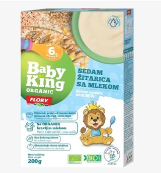 Baby King  instant kaša sedam žit. organic 200g ,A086813