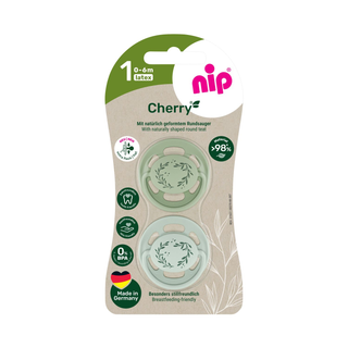 Nip laža Green višnjica, kaučuk, 0-6m, 2 kom ,A089058
