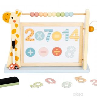 Cute&Cool drvena igračka tabla-računanje i pisanje ,A087943