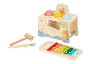 Cute&Cool drvena igračka muzička klupa sa čekićem ,A087948