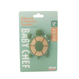 Baby Chef glodalica od drveta i silikona, kornjača ,A087818