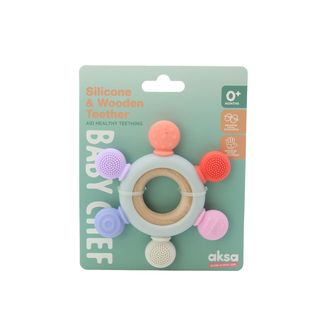 Baby Chef glodalica od drveta i silikona, šarena ,A087801