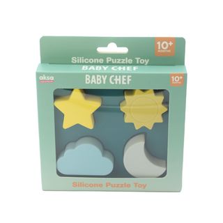 Baby Chef silikonske puzzle nebo, tamno plavo ,A087798