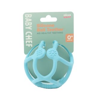 Baby Chef silikonska glodalica lopta, plava ,A087804