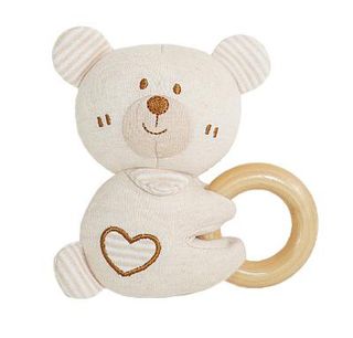 Cute&Cool zvečka sa drvenim krugom bež meda ,A092785