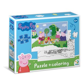 Dodo puzzle 2u1 Peppa prase, piknik 60 kom ,A082425