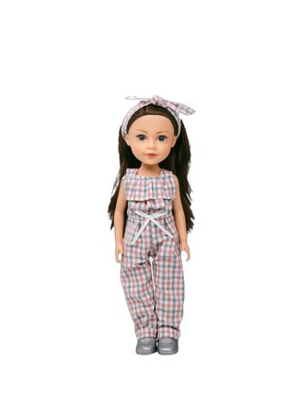 Cute&Cool lutka Brunette karirano odelo, 30cm ,A092731