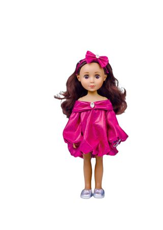 Cute&Cool lutka Brunette roze haljina, 30cm ,A092735
