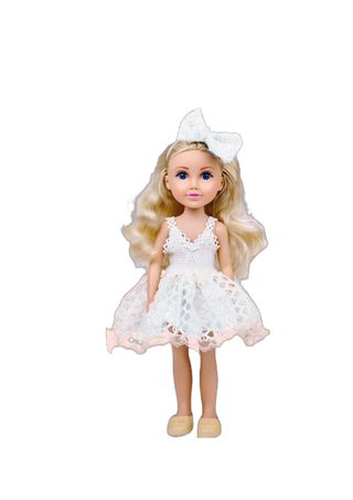 Cute&Cool lutka Blondy bela haljina, 30cm ,A092732