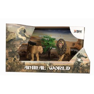 HK Mini igračka divlje životinje lav i lavica ,A086996
