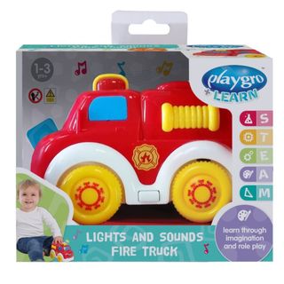 Playgro svetleća,muzička igračka vatrogasno vozilo ,A084045