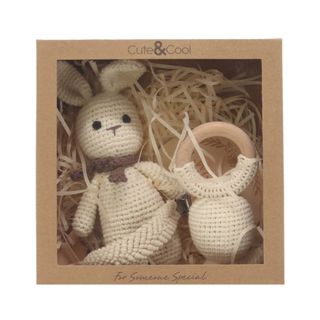Cute&Cool poklon set za bebe beli zeka 3 kom ,A087636