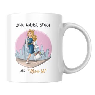 Keva si šolja "Žena, majka, šefica", 330ml ,A084722