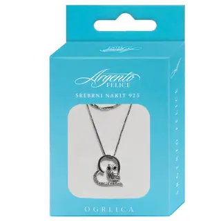 Argento ogrlica Sova ,A080900