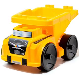 Blocs de construction de camions à décharge jaune